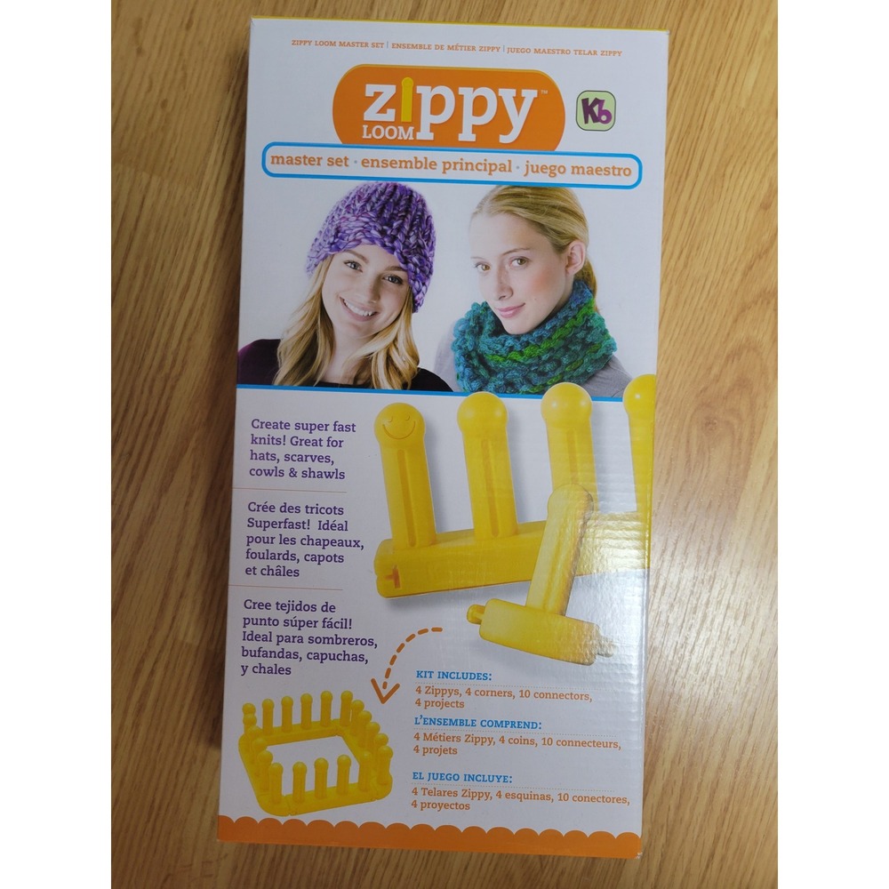 Authentic Knitting Board KB6675 Zippy Loom Master Set Bulky Yarn Knitting Kit